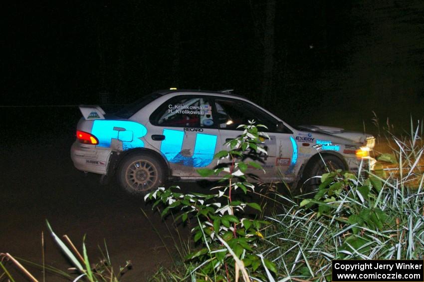 Henry Krolikowski / Cindy Krolikowski in their Subaru Impreza on SS6