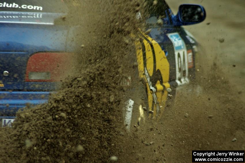 Piotr Fetela / Ray Vambuts in their Subaru Impreza STi on SS7