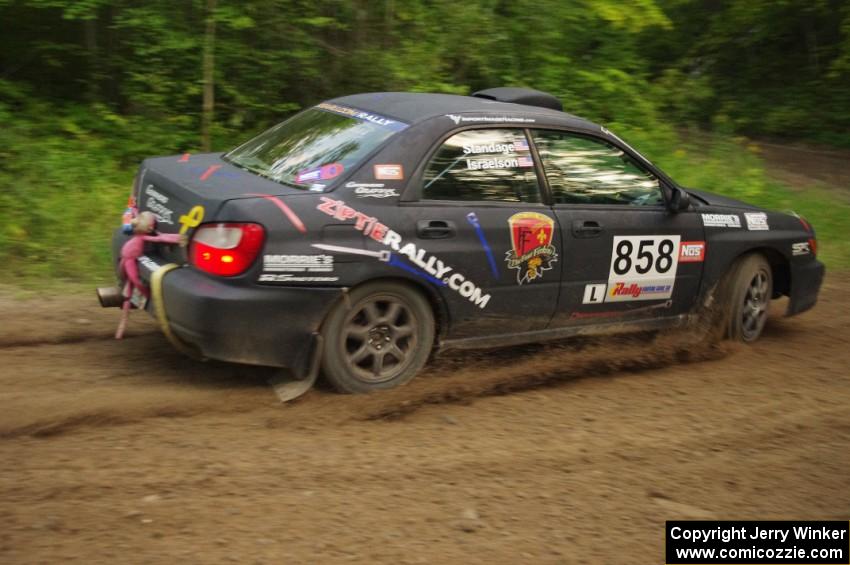 Anthony Israelson / Jason Standage in their Subaru Impreza on SS9