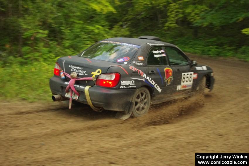 Anthony Israelson / Jason Standage in their Subaru Impreza on SS9