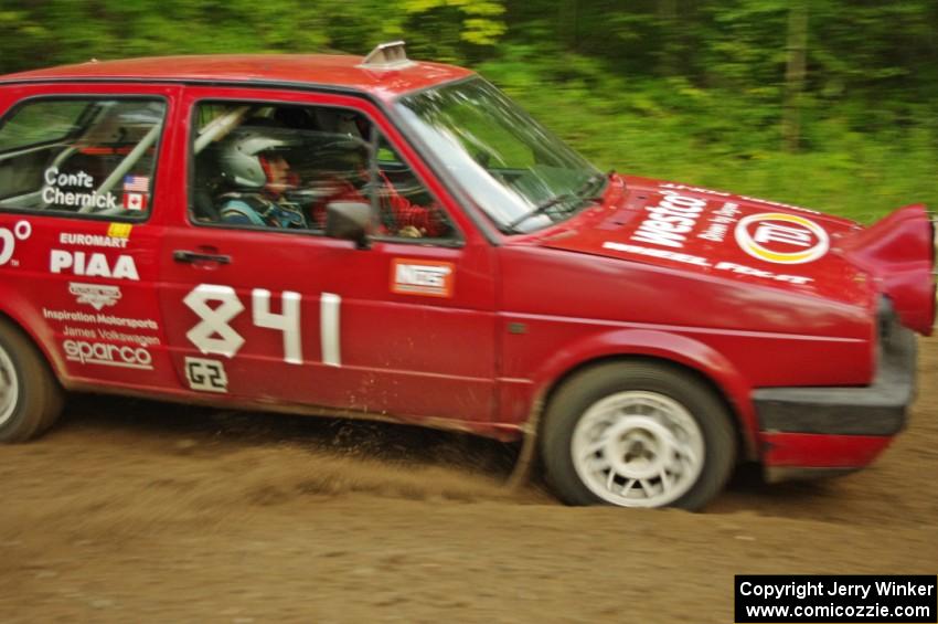 Daryn Chernick / Matt Conte in their VW GTI on SS9