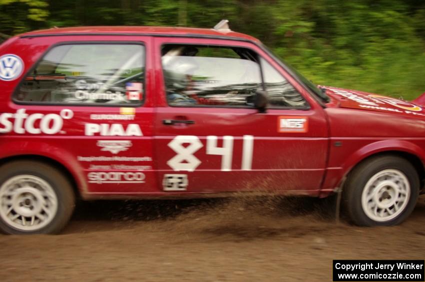 Daryn Chernick / Matt Conte in their VW GTI on SS9