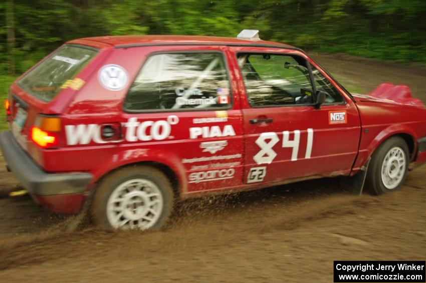 Daryn Chernick / Matt Conte in their VW GTI on SS9