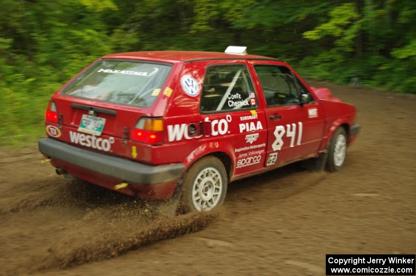 Daryn Chernick / Matt Conte in their VW GTI on SS9