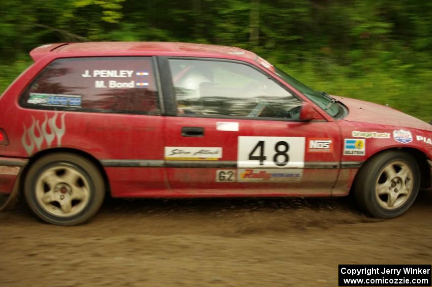 Mike Bond / Mike Ingoldby in their Honda Civic Si on SS9