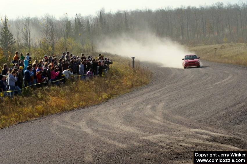 Dustin Kasten / Corina Soto in their Subaru Impreza on SS1 (Green Acres I)