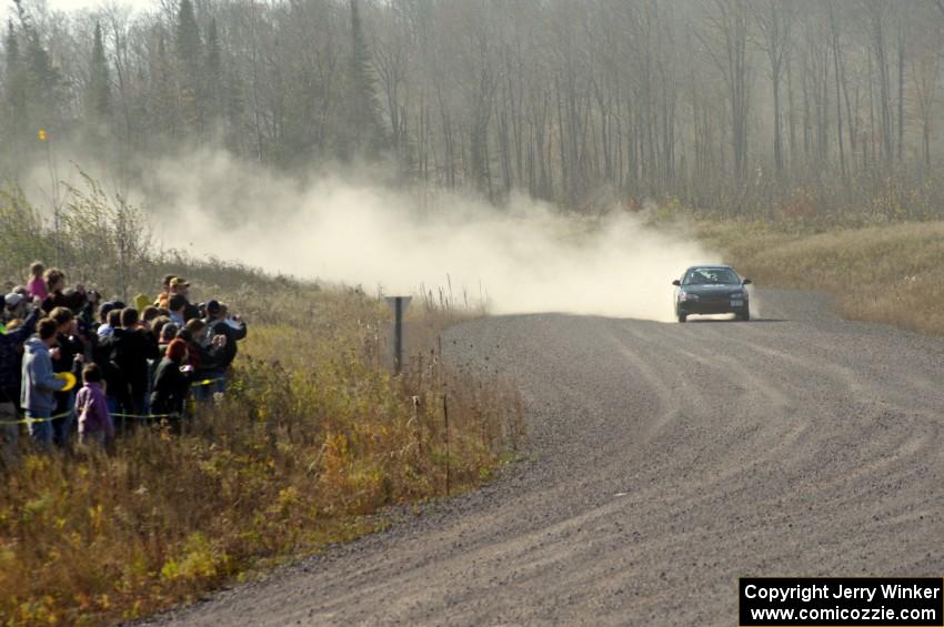 Silas Himes / Matt Himes in their Honda Civic on SS1 (Green Acres I)