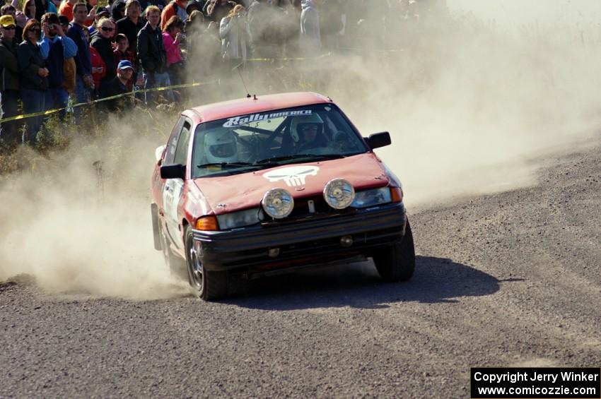 Paul Donlin / Billy Mann in their Ford Escort on SS1 (Green Acres I)