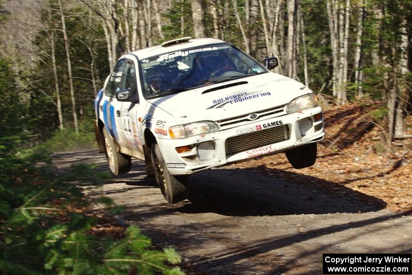 Henry Krolikowski / Cindy Krolikowski in their Subaru Impreza on SS3 (Herman I)