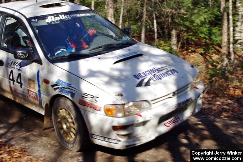 Henry Krolikowski / Cindy Krolikowski in their Subaru Impreza on SS3 (Herman I)