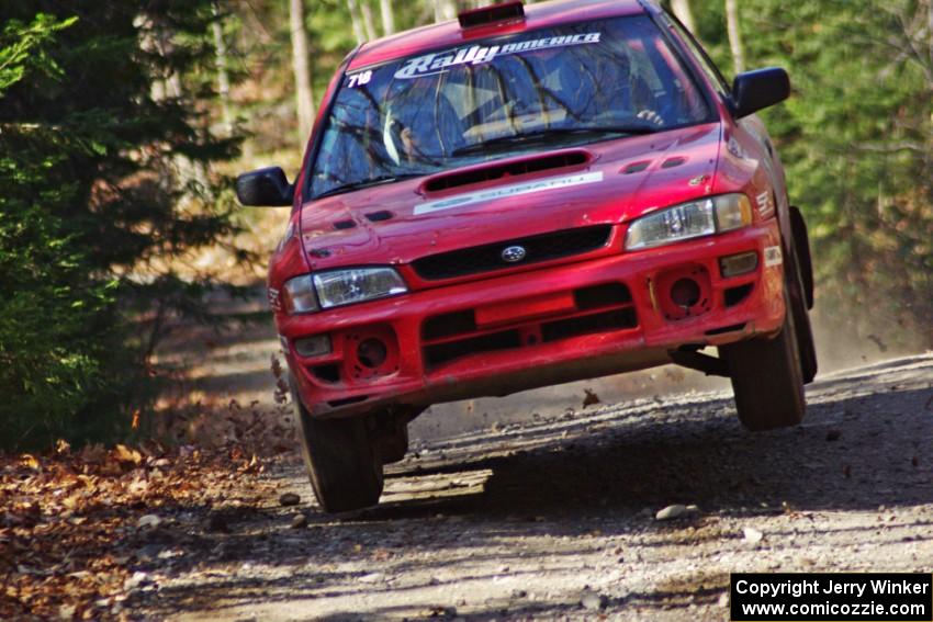 Dustin Kasten / Corina Soto in their Subaru Impreza on SS3 (Herman I)