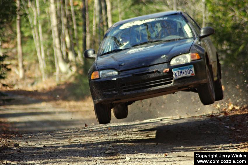 Silas Himes / Matt Himes in their Honda Civic on SS3 (Herman I)