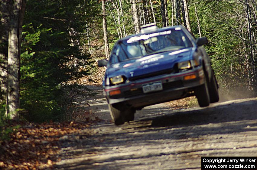 Chris O'Driscoll / Lori O'Driscoll in their Honda CRX on SS3 (Herman I)