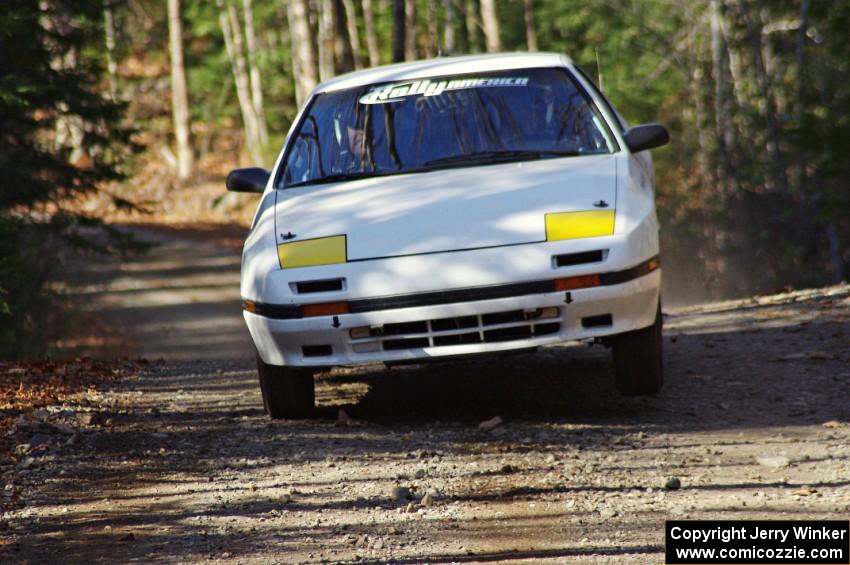 Mychal Summers / Ryan DesLaurier in their Mazda RX-7 on SS3 (Herman I)