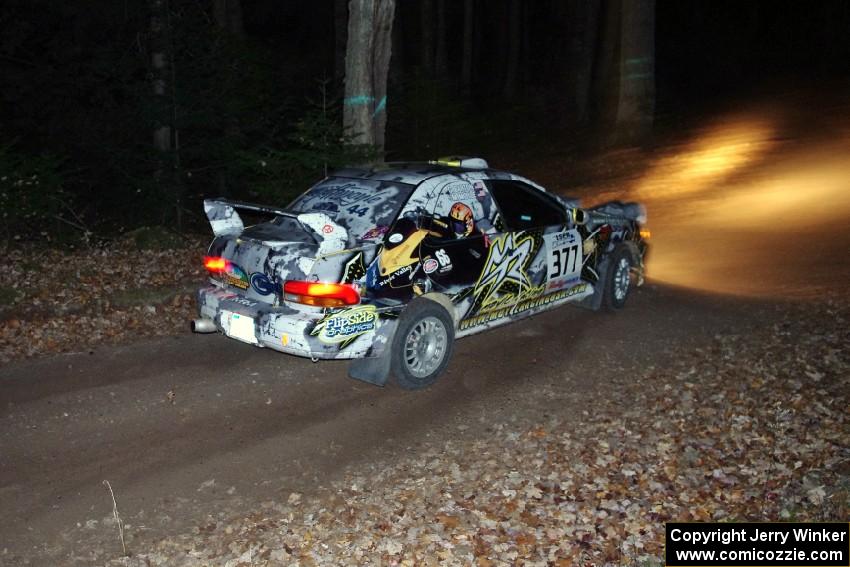 Mason Moyle / Gary Barton in their Subaru Impreza on SS8 (Bob Lake)