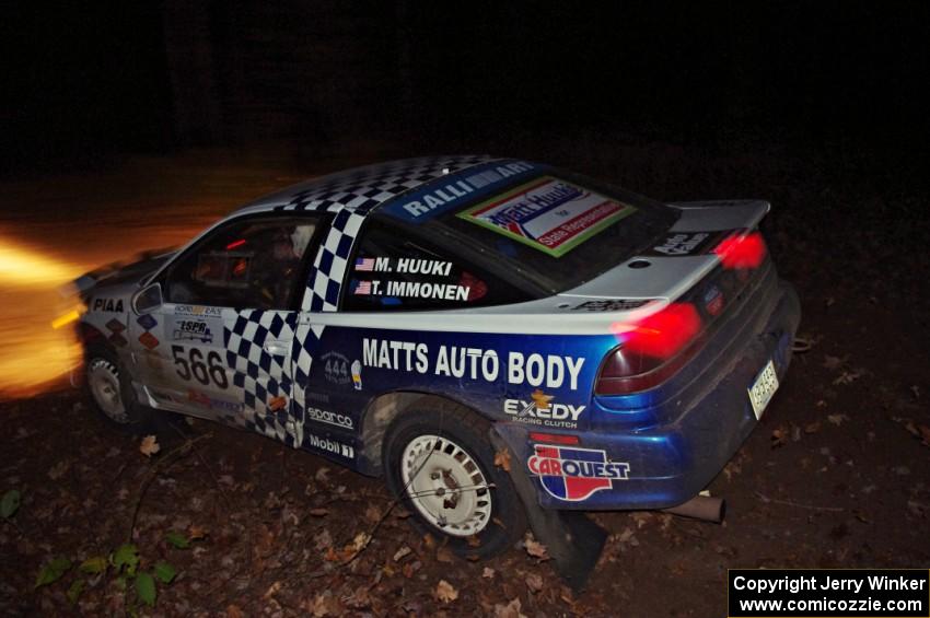 Matt Huuki / Tom Immonen in their Eagle Talon on SS8 (Bob Lake)