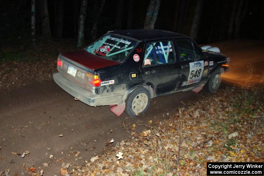 Matt Bushore / Andy Bushore in their VW Jetta on SS8 (Bob Lake)