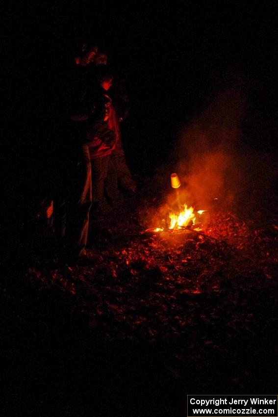 Marshals around a campfire on SS8 (Bob Lake)