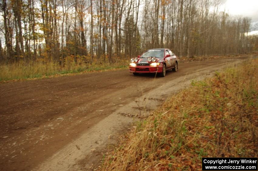 Chris Gordon / Jennifer Majszak in their Subaru Impreza on SS16 (Arvon Tower 2)