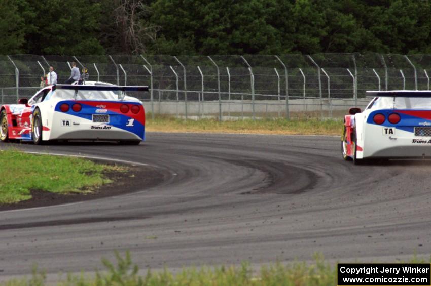 Simon Gregg's and Jed Copham's Chevy Corvettes