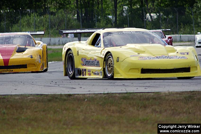 Doug Peterson's and Tony Ave's Chevy Corvettes