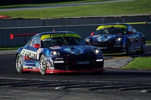 Michael Mills' and D. Bryce Miller's Porsche GT3 Cup cars