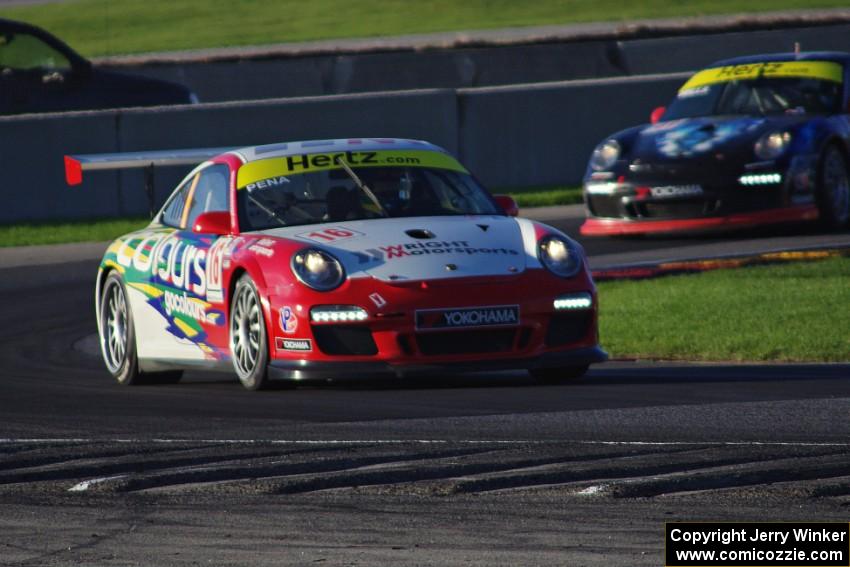 Fernando Peña's and Michael Mills' Porsche GT3 Cup cars