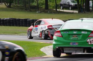 Juan Leroux / Jorge Leroux Honda Civic Si keeps toward the front of the ST battle