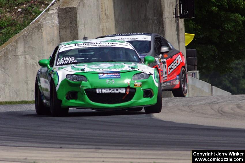 Tom Long / Derek Whitis Mazda MX-5 and Ryan Eversley / Kyle Gimple Honda Civic Si