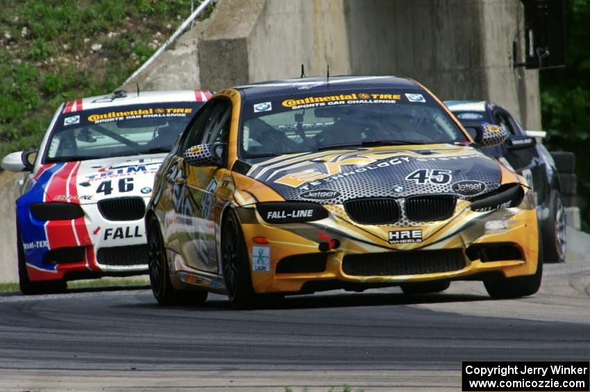 Al Carter / Hugh Plumb and Mark Boden / David Donohue BMW M3 Coupes