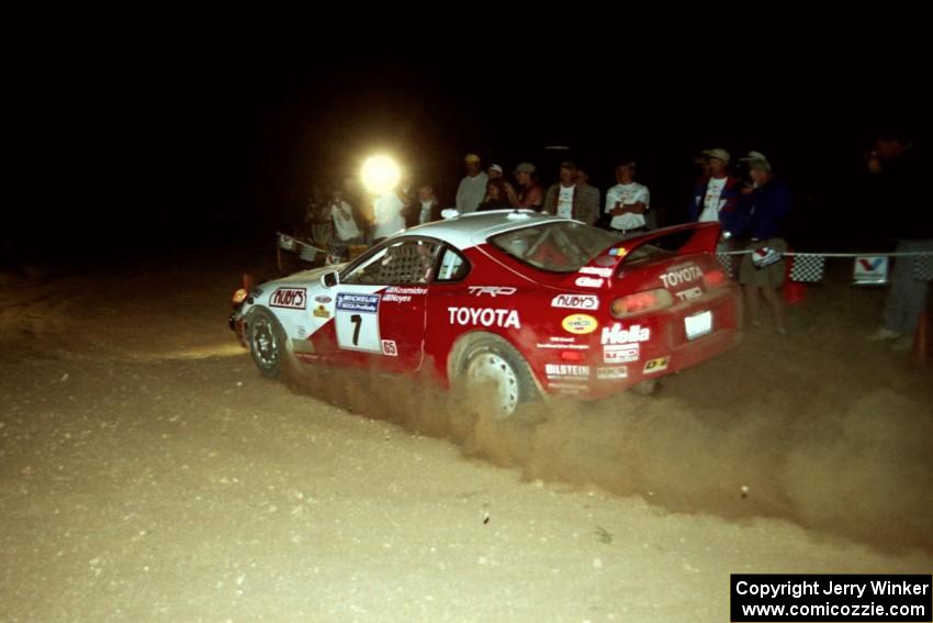 Ralph Kosmides / Joe Noyes Toyota Supra Turbo at the spectator corner on SS9, Limestone II.