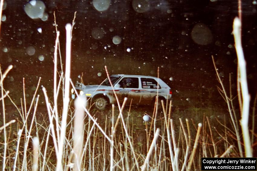 Bob Nielsen / Brenda Corneliusen VW GTI on SS2, Bob Lake I.