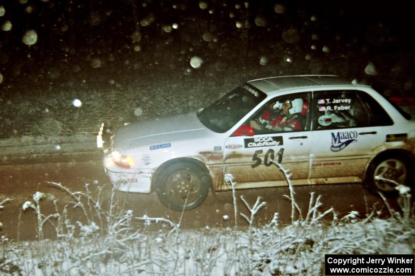 Todd Jarvey / Rich Faber Mitsubishi Galant VR-4 on SS8, Bob Lake II.