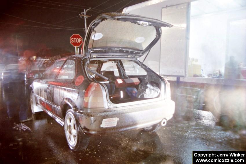 Bryan Hourt / Pete Cardimen Honda Civic at service in Kenton.