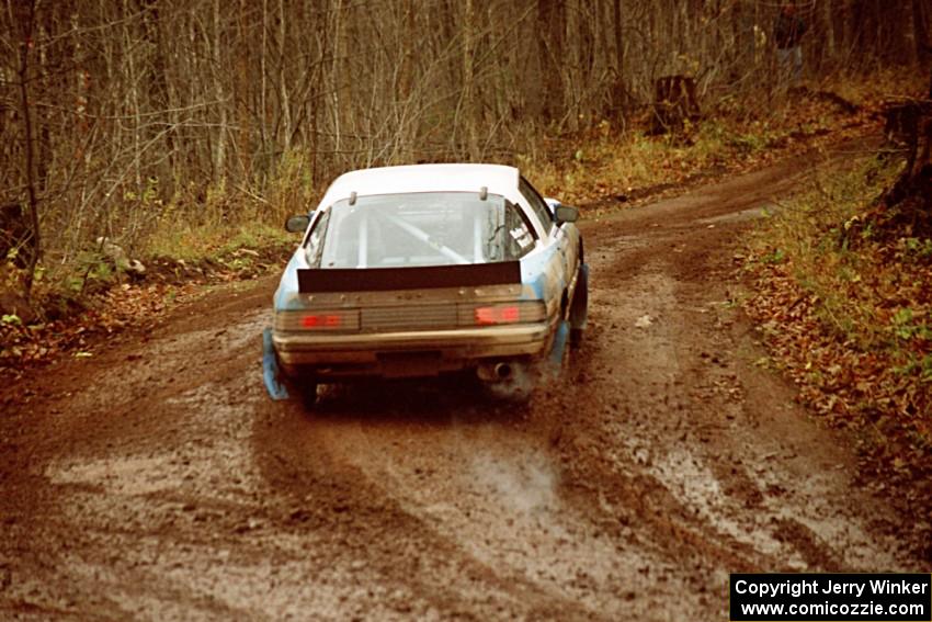 Mike Hurst / Rob Bohn Mazda RX-7 at the final corner of SS11, Gratiot Lake I.