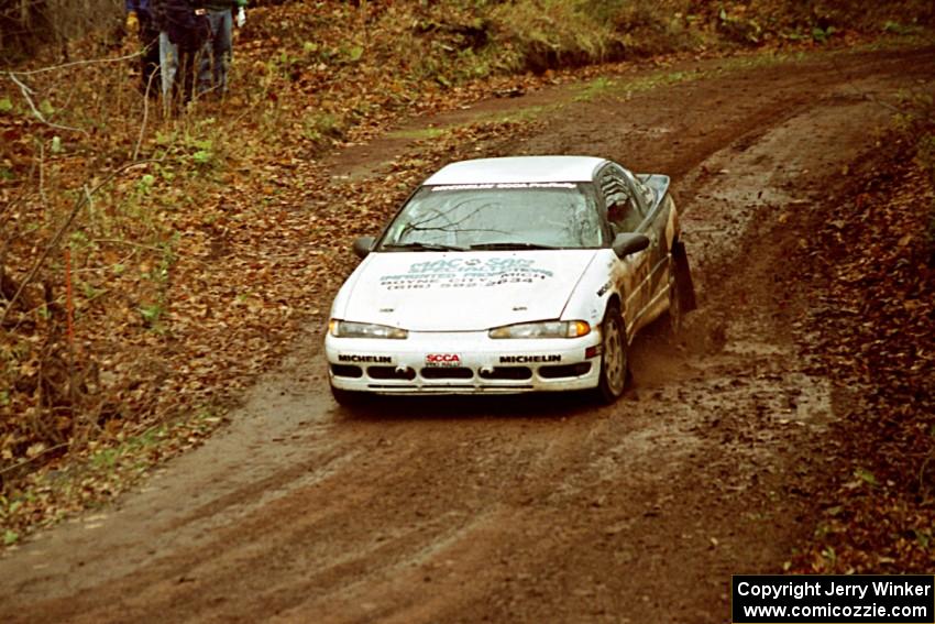 Bryan Pepp / Jerry Stang Eagle Talon heads into the final corner of SS11, Gratiot Lake I.