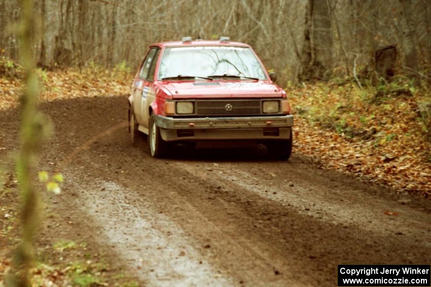 Mark Utecht / Diane Sargent Dodge Omni GLH-Turbo on SS18, Gratiot Lake II.