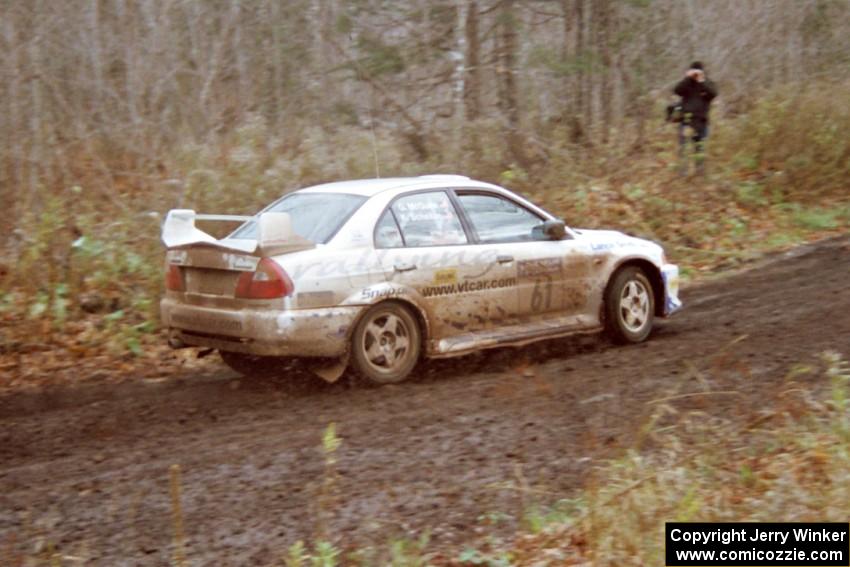 Karl Scheible / Gail McGuire Mitsubishi Lancer Evo V on SS18, Gratiot Lake II.