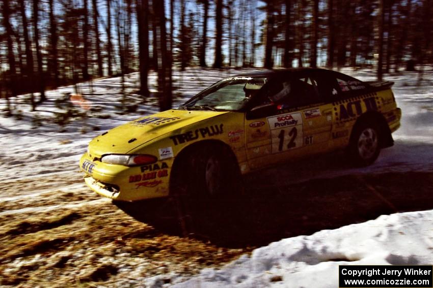 The Steve Gingras / Bill Westrick Eagle Talon at the hairpin on SS7, Ranch II.