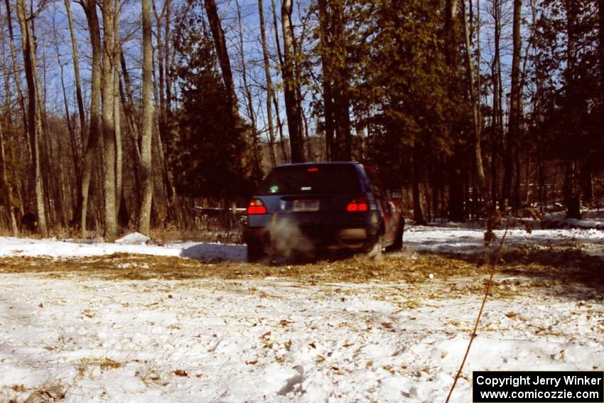 Brian Vinson / Luke Stuart at the hairpin on SS7, Ranch II, in their VW GTI.