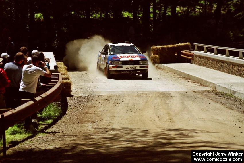 Alex Erisoty / Ben Greisler Audi 90 Quattro at the Asaph Campground spectator location on SS4, Phasa.