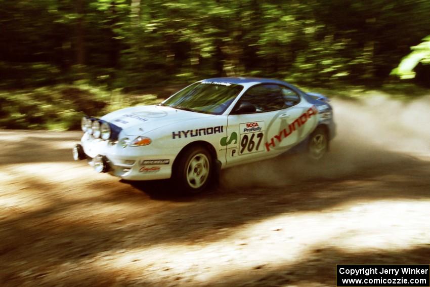 Andy Bornhop / Mark Williams Hyundai Tiburon on SS5, Colton Stock.