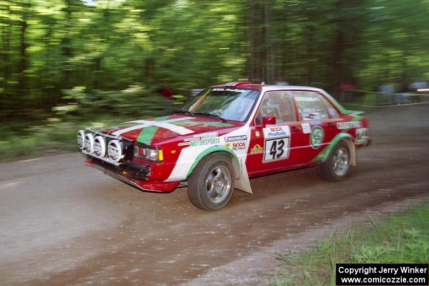 Dick Casey / Carlos Arrieta, Sr. Audi 4000 Quattro on SS5, Colton Stock.