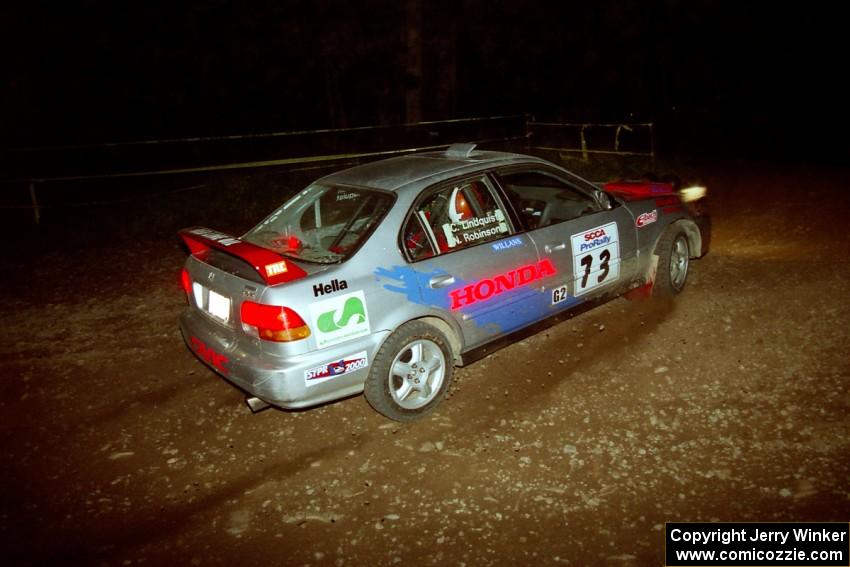 Nick Robinson / Carl Lindquist Honda Civic on SS12, Painter Run II.