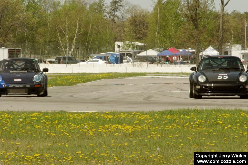 Craig Stephens' ITE-2 Porsche 911 and Phil Magney's ITE-2 Porsche 993