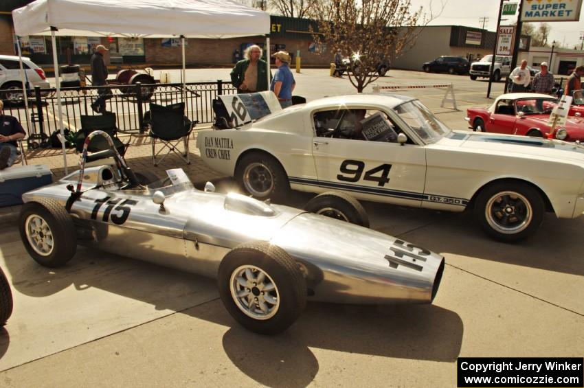 John Hertsgaard's Formula Junior Special and Brian Kennedy's Ford Shelby GT350