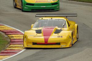 Tony Ave's Chevy Corvette and John Baucom's Ford Mustang