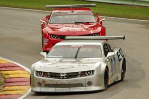 Adam Andretti's and Cameron Lawrence's Chevy Camaros