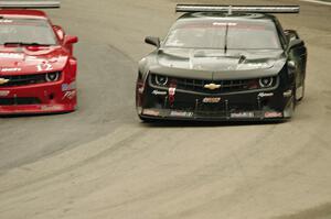 Ty Dillon's and Tom West's Chevy Camaros