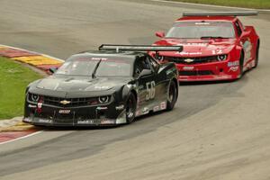 Tom West's and Ty Dillon's Chevy Camaros